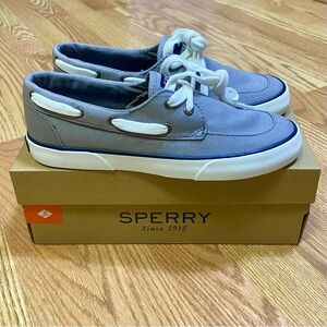 NIB Sperry Pier Boat Shoes / Canvas Slip On Sneakers